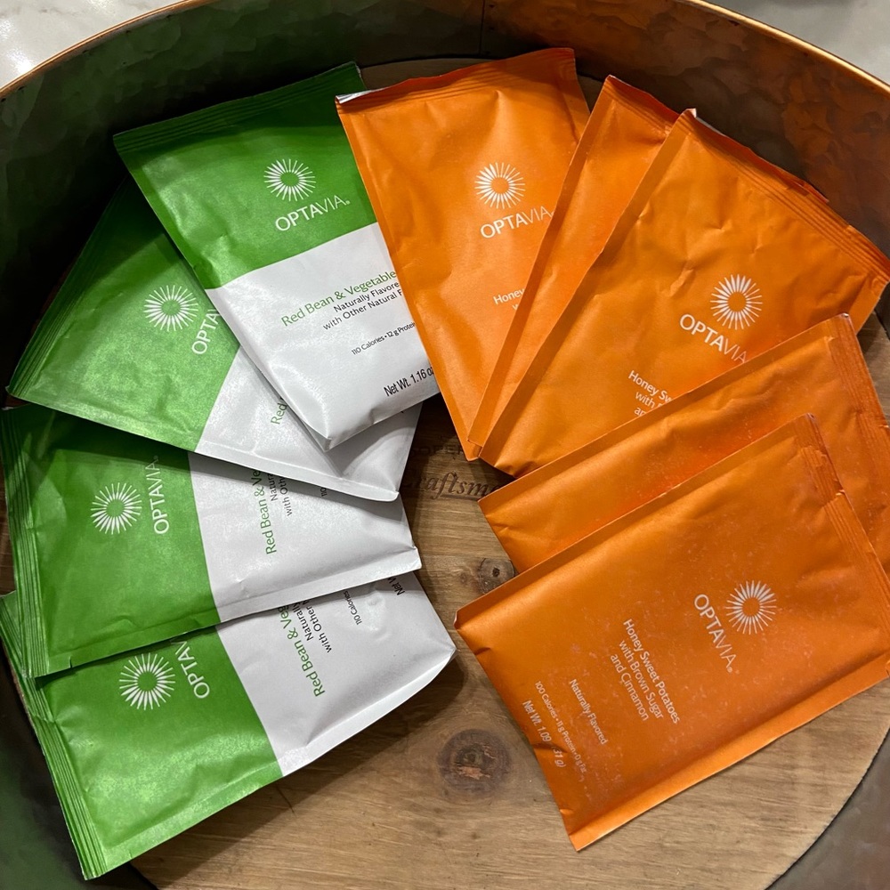 Optavia  5&1 Honey Sweet Potatoes and Red Bean &Vegetable Chili Mix 9 Fuelings